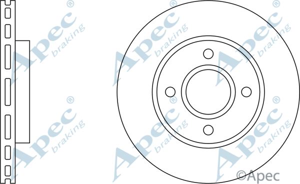 APEC BRAKING stabdžių diskas DSK815